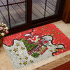 St. George Illawarra Dragons Christmas Custom Doormat - Let's Get Lit Chrisse Pressie Doormat