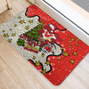 St. George Illawarra Dragons Christmas Custom Doormat - Let's Get Lit Chrisse Pressie Doormat