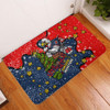 Sydney Roosters Christmas Custom Doormat - Let's Get Lit Chrisse Pressie Doormat