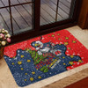 Sydney Roosters Christmas Custom Doormat - Let's Get Lit Chrisse Pressie Doormat