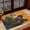 Wests Tigers Christmas Custom Doormat - Let's Get Lit Chrisse Pressie Doormat