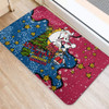 Brisbane Broncos Christmas Custom Doormat - Let's Get Lit Chrisse Pressie Doormat