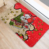 Redcliffe Dolphins Christmas Custom Doormat - Let's Get Lit Chrisse Pressie Doormat