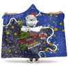 Canterbury-Bankstown Bulldogs Christmas Custom Hooded Blanket - Let's Get Lit Chrisse Pressie Hooded Blanket