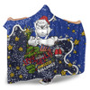 Canterbury-Bankstown Bulldogs Christmas Custom Hooded Blanket - Let's Get Lit Chrisse Pressie Hooded Blanket