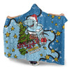 Cronulla-Sutherland Sharks Christmas Custom Hooded Blanket - Let's Get Lit Chrisse Pressie Hooded Blanket