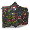 Penrith Panthers Christmas Custom Hooded Blanket - Let's Get Lit Chrisse Pressie Hooded Blanket