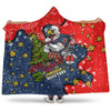 Sydney Roosters Christmas Custom Hooded Blanket - Let's Get Lit Chrisse Pressie Hooded Blanket