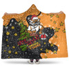 Wests Tigers Christmas Custom Hooded Blanket - Let's Get Lit Chrisse Pressie Hooded Blanket