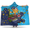 Gold Coast Titans Christmas Custom Hooded Blanket - Let's Get Lit Chrisse Pressie Hooded Blanket