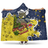 North Queensland Cowboys Christmas Custom Hooded Blanket - Let's Get Lit Chrisse Pressie Hooded Blanket