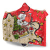 Redcliffe Dolphins Christmas Custom Hooded Blanket - Let's Get Lit Chrisse Pressie Hooded Blanket
