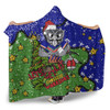 New Zealand Warriors Christmas Custom Hooded Blanket - Let's Get Lit Chrisse Pressie Hooded Blanket