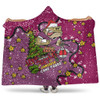 Queensland Cane Toads Christmas Custom Hooded Blanket - Let's Get Lit Chrisse Pressie Hooded Blanket