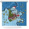 Cronulla-Sutherland Sharks Christmas Custom Shower Curtain - Let's Get Lit Chrisse Pressie Shower Curtain