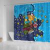Gold Coast Titans Christmas Custom Shower Curtain - Let's Get Lit Chrisse Pressie Shower Curtain