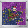 Melbourne Storm Christmas Custom Shower Curtain - Let's Get Lit Chrisse Pressie Shower Curtain