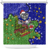 New Zealand Warriors Christmas Custom Shower Curtain - Let's Get Lit Chrisse Pressie Shower Curtain