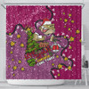 Queensland Cane Toads Christmas Custom Shower Curtain - Let's Get Lit Chrisse Pressie Shower Curtain