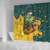 Australia Wallabies Christmas Custom Shower Curtain - Let's Get Lit Chrisse Pressie Shower Curtain