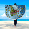 Cronulla-Sutherland Sharks Christmas Custom Beach Blanket - Let's Get Lit Chrisse Pressie Beach Blanket