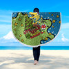Parramatta Eels Christmas Custom Beach Blanket - Let's Get Lit Chrisse Pressie Beach Blanket
