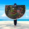 Penrith Panthers Christmas Custom Beach Blanket - Let's Get Lit Chrisse Pressie Beach Blanket