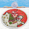 St. George Illawarra Dragons Christmas Custom Beach Blanket - Let's Get Lit Chrisse Pressie Beach Blanket