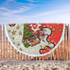 St. George Illawarra Dragons Christmas Custom Beach Blanket - Let's Get Lit Chrisse Pressie Beach Blanket