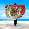 St. George Illawarra Dragons Christmas Custom Beach Blanket - Let's Get Lit Chrisse Pressie Beach Blanket