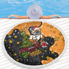 Wests Tigers Christmas Custom Beach Blanket - Let's Get Lit Chrisse Pressie Beach Blanket