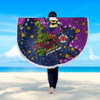 Melbourne Storm Christmas Custom Beach Blanket - Let's Get Lit Chrisse Pressie Beach Blanket