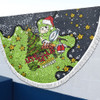 Canberra Raiders Christmas Custom Beach Blanket - Let's Get Lit Chrisse Pressie Beach Blanket