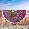 Queensland Cane Toads Christmas Custom Beach Blanket - Let's Get Lit Chrisse Pressie Beach Blanket