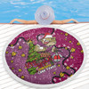 Queensland Cane Toads Christmas Custom Beach Blanket - Let's Get Lit Chrisse Pressie Beach Blanket