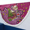 Queensland Cane Toads Christmas Custom Beach Blanket - Let's Get Lit Chrisse Pressie Beach Blanket