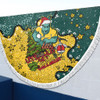 Australia Wallabies Christmas Custom Beach Blanket - Let's Get Lit Chrisse Pressie Beach Blanket