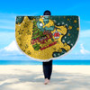 Australia Wallabies Christmas Custom Beach Blanket - Let's Get Lit Chrisse Pressie Beach Blanket