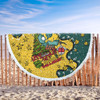 Australia Wallabies Christmas Custom Beach Blanket - Let's Get Lit Chrisse Pressie Beach Blanket