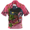 Penrith Panthers Christmas Custom Polo Shirt - Let's Get Lit Chrisse Pressie Pink Polo Shirt