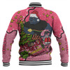 Penrith Panthers Christmas Custom Baseball Jacket - Let's Get Lit Chrisse Pressie Pink Baseball Jacket