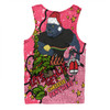 Penrith Panthers Christmas Custom Men Singlet - Let's Get Lit Chrisse Pressie Pink Men Singlet