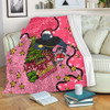 Penrith Panthers Christmas Custom Blanket - Let's Get Lit Chrisse Pressie Pink Blanket