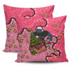 Penrith Panthers Christmas Custom Pillow Cases - Let's Get Lit Chrisse Pressie Pink Pillow Cases