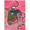 Penrith Panthers Christmas Custom Area Rug - Let's Get Lit Chrisse Pressie Pink Area Rug