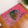 Penrith Panthers Christmas Custom Doormat - Let's Get Lit Chrisse Pressie Pink Doormat