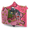Penrith Panthers Christmas Custom Hooded Blanket - Let's Get Lit Chrisse Pressie Pink Hooded Blanket
