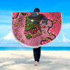 Penrith Panthers Christmas Custom Beach Blanket - Let's Get Lit Chrisse Pressie Pink Beach Blanket
