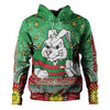 South Sydney Rabbitohs Hoodie - Custom With Aboriginal Inspired Style Of Dot Painting Patterns  Hoodie