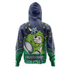 Canberra Raiders Custom Hoodie - Custom With Aboriginal Inspired Style Of Dot Painting Patterns  Hoodie